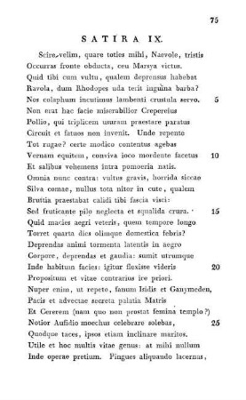 Satira IX.
