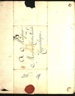 12) M. S. und N. van Maseyk an Niebuhr in Kopenhagen, Aleppo, 29. Dezember 1772