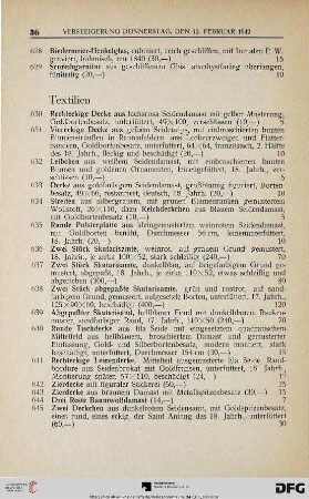 Textilien (Nr. 630-666)
