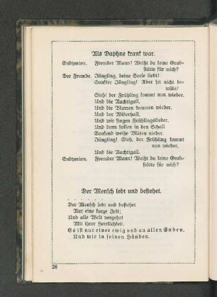 Als Daphne krank war.
