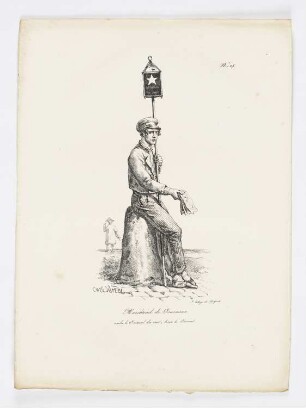 Marchand de Journaux, Blatt 15 der Folge "Rufe von Pariser Straßenhändlern"