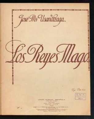 Los reyes magos : [sobre un canto popular vasco]