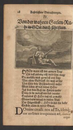 IV. Von der wahren Seelen-Ruhe in Gott durch Christum.