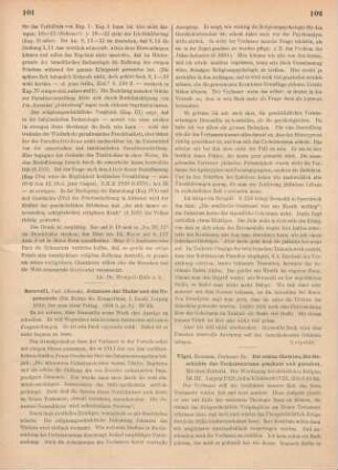 102-103 [Rezension] Tögel, Hermann, Die ersten Christen