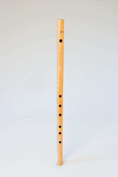 open transverse flute with finger holes