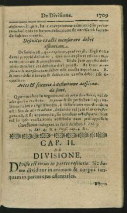 Cap. II. De Divisione.