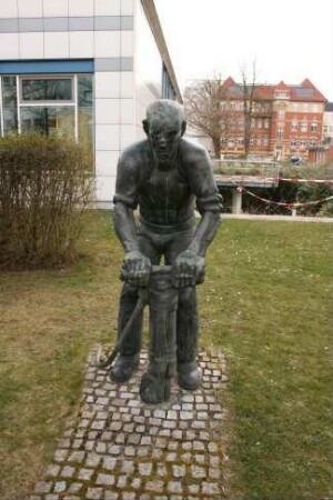 Arbeiter mit Preßlufthammer