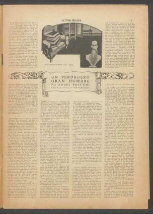 Un verdadero gran hombre : Traducido especialmente para "Actualidades". - Ilustraciones de Licis.licis