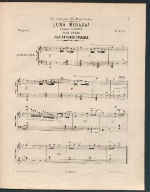 ¡Una mirada! : Polka mazurka para piano