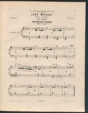 ¡Una mirada! : Polka mazurka para piano
