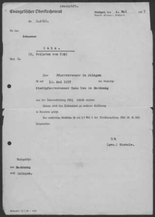 Aich: Pfarrbericht 1938