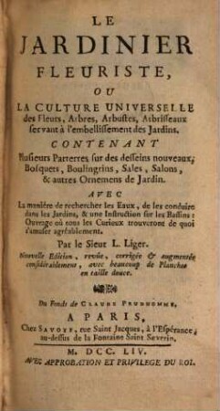 Le jardinier fleuriste