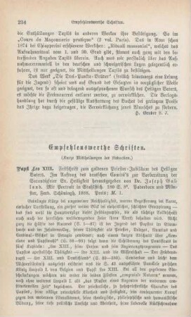 234-245 Empfehlenswerthe Schriften
