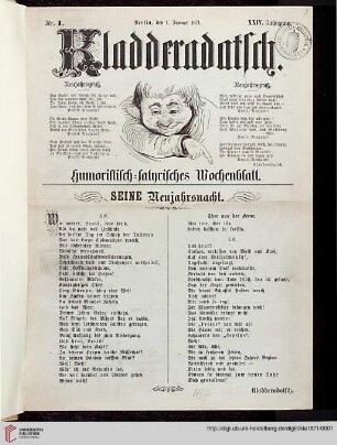 24: Kladderadatsch: Humoristisch-satyrisches Wochenblatt