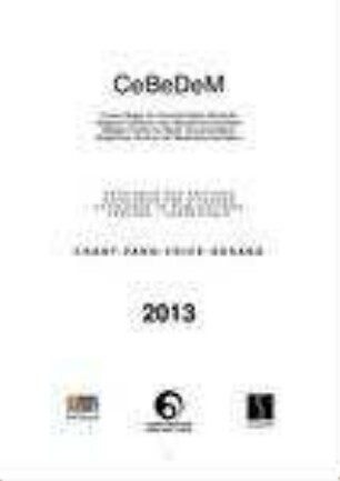 Catalogue des éditions, 2013