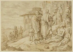 Petrus und Johannes heilen an der Tempelpforte