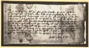 Brief des Michel Behaim, Nürnberg 1418