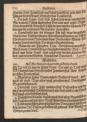 Reiselieder.