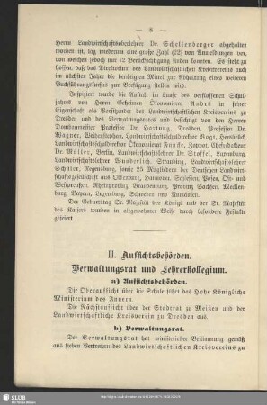 II. Aufsichtsbehörden