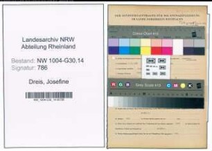 Entnazifizierung Josefine Dreis , geb. 07.10.1897 ()