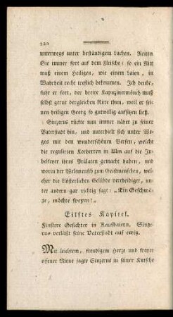 Eilftes Kapitel.