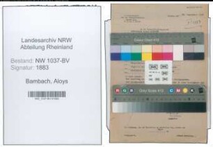 Entnazifizierung Aloys Bambach , geb. 23.05.1902 (Arbeiter)