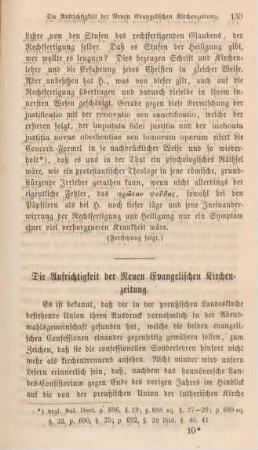 133-140 Die Aufrichtigkeit der Neuen Evangelischen Kirchenzeitung