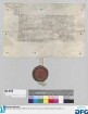 Kurfürst Friedrich (I.) von Brandenburg verträgt sich mit dem Rat der Stadt Nürnberg über Korn und Gewicht der Goldenen Münze und Gulden, die er von des römischen Königs wegen in Nürnberg schlagen lassen will, dann über Bestellung und Verpflichtung des Münzmeisters und der Münzstreicher durch den Rat, in allenfallsige Schlagung von Silbermünze, Verhältnis der neuen Gulden zum Stadtwährungsgulden und Verbot des Aufkaufs von letzteren oder aus solchen gebrannten Geldes durch den Münzmeister. - Siegler: der Aussteller.