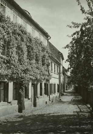 Rochlitz, Zwingergasse, Blick von der Wallgasse