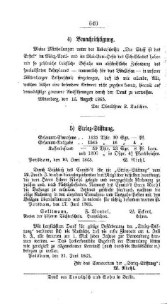 Vermischtes : Benachrichtigung
