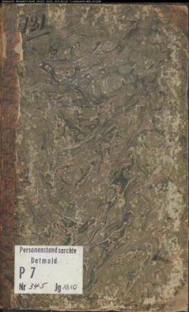 Zivilstandsregister der Munizipalität Marl (Geburten 1810). (Gemeinde: Marl, Kreis Recklinghausen)