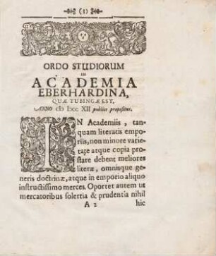 3-4, Ordo Studiorum in Academia Eberhardina, ...