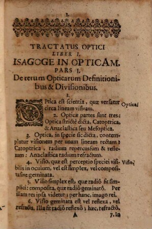 Tractatus opticus : qui res quam plurimas, utiles, iucundas, ludicras & admirandas, naturaliter sistere docet nec non vitra, specula ... describit