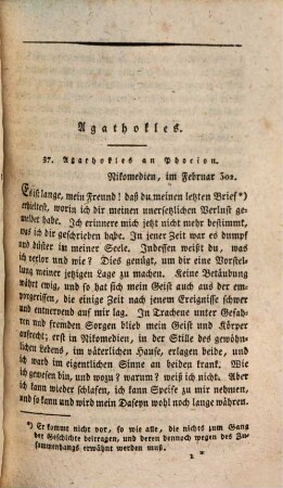 Schriften, 33. Agathokles ; [3]