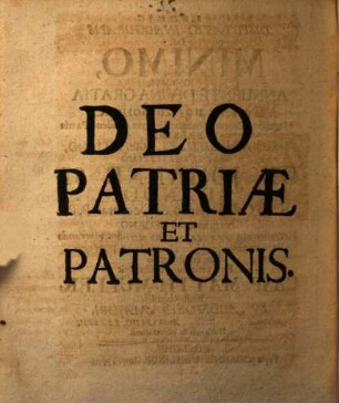 Disputatio inauguralis de minimo