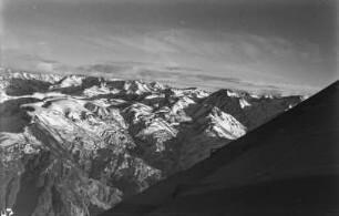 Luftaufnahme : Blick auf die Gletscher.