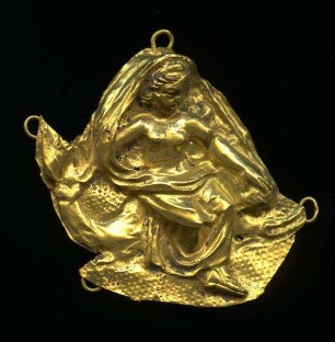 Schatzfund von Palaiokastron – Applik in Form einer Nereide auf einem Delphin