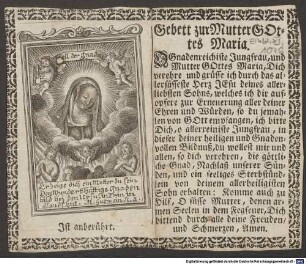 Gebett zur Mutter Gottes Maria