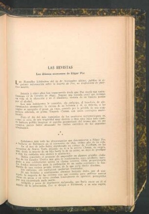 Los últimos momentos de Edgar Poe