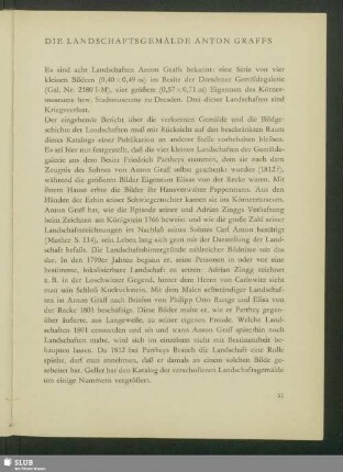 Die Landschaftsgemälde Anton Graffs