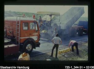 Bundesautobahn (BAB) Marmstorf, Asphaltierung
