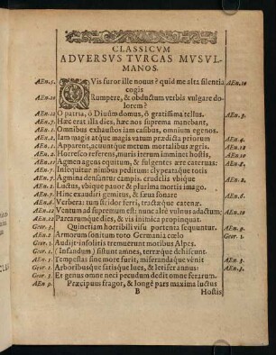 B1r-C2r, Classicum Adversus Turcas Musulmanos