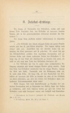 II. Intestat-Erbfolge
