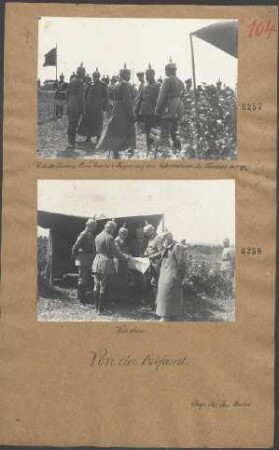 S.M. der Kaiser und Prinz Leopold von Bayern auf dem Gefechtsstande bei Tarnopol