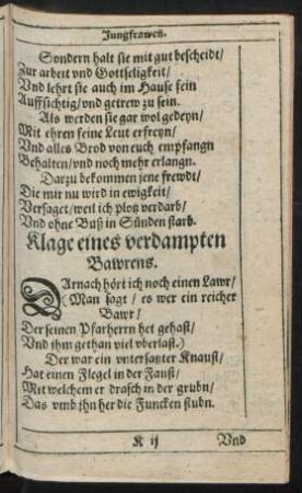 Klage eines verdampten Bawrens.