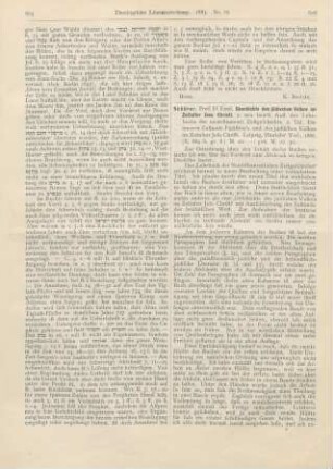 606-607 [Rezension] Geschichte des jüdischen Volkes im Zeitalter Jesu Christi. 2. neu bearb. Aufl. des Lehrbuchs der neutestamentl. Zeitgeschichte. 2. Thl. Die inneren Zustände Palästina‘s und des jüdischen Volkes im Zeitalter Jesu Christi