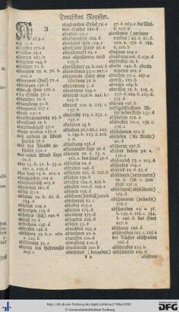 Teutsches Register.