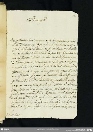 Brief des Lelio Arr... di Berzano