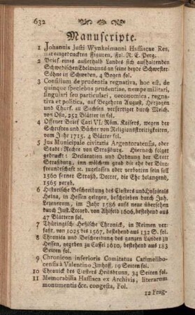 Manuscripte.
