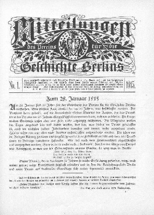 Zum 28. Januar 1915